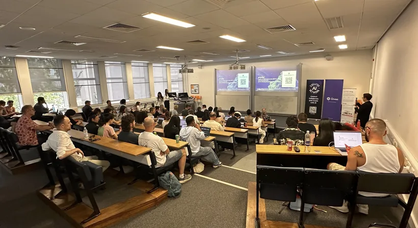 IPVISE AI 伦敦社群聚会——报告厅讲座现场